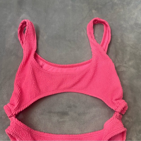 New! Good American always fits monokini hot neon pink nwot 24510 - Picture 5 of 11